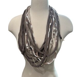 Chic Multistrand Rope Necklace in Earth Tones Beaded Lagenlook Boho Hippie